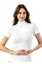 Women's 3-Pack Short Sleeve Half-Thigh Tank Top T-Shirt - 4