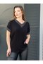 Women's plus size v-neck blouse cty-xyn-7643 mesh sim size m-l-xl-xxl - 2