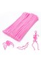 Pink Colored Chenille, 25 Pieces Educational Chenille Set, Feather Wire, 30 Cm, Plush Wire - 3
