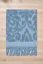 2 Piece Jacquard Bath Towel Set 100% Cotton 90X150 cm Arden Blue - 3