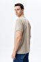 Ar-Ma Men's V-Neck T-Shirt Unprinted Basic Regular Fit Full Single Jersey Y29364453102 Beige-B1 - 4