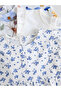 100% Organic Cotton Floral Patterned 3-Piece Romper Jumpsuit Set Alyag4757 - 8