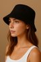 2 Pack Summer Fabric Bucket Hats, Men Women Plain Fisherman Bucket Hat, Unisex Black-White - 3