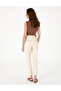 Ecru Mom High Waist Fit Jean Trousers 50301840-Vr019 - 4