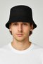 2 Pack Summer Fabric Bucket Hats, Men Women Plain Fisherman Bucket Hat, Unisex Black-White - 4