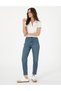 Blue Mom High Waist Fit Jean Trousers 50301299-Vr036 - 3