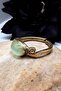 Pure Copper Women's Green Ring Adjustable Trend (Gift, Birthday, Daily) - 2