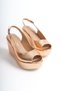 Juliet; Women, Rose Gold, 9 cm Wedge Heeled Shoes (Please Read the Product Description for the Mold) - 4
