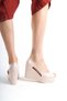 Mia; Cream-Colored, 9 cm Wedge-Heeled Women's Shoes (Narrow Fit, Read the Product Description) - 3