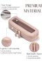 Makeup Brush Travel Case Slim Makeup Bag for Women Clear Cosmetic Bag Cute Makeup Case Pink Toiletry Bag for Traveling Transparent Car Makeup Bag Aesthetic Makeup Brush Bag - 3