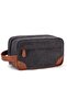 Vorspack Toiletry Bag Hanging Dopp Kit for Men Water Resistant Canvas Large Capacity - Dark Grey