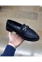 Women's Non-Slip Rubber Termo Sole Stone Buckle Loafer Shoes - 2