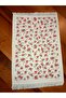 6-Piece Kitchen Towel Set 40X60 Cm., Illustrated Printed Towel, Patterned Cream Kitchen Towel Drying Cloth - 6