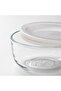 BESTÄMMA Food container with lid, set of 3, glass - 4