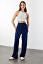 Comfortable Palazzo Trousers with Velcro Waist Velcro-Pants - 2