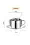 304 Steel 180 ml Double Walled Espresso Coffee Cup Set Presentation Cup Mt120 - 6