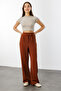 Comfortable Palazzo Trousers with Velcro Waist Velcro-Pants