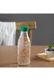 SPARTANSK Water bottle, clear glass/green, 0.5 l - 3