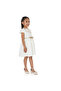 Ivory/Gold Lapel Jacquard Dress - 3