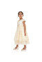Chic Pink Satin & Lace Party Dress With Mesh & Decoration - 2