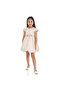 Gold Jacquard Bubble Hem Dress - 2