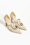 Serene Beige Skin Women's Pointed Toe Heeled Shoes - 3