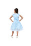 Chic Sky Blue Satin & Lace Party Dress With Mesh & Decoration - 4