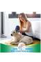 Double-Sided Pet Hair Removal Comb, Non-Slip Handle Easy Clean for Cats Dogs, Blue - 3