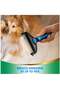 Double-Sided Pet Hair Removal Comb, Non-Slip Handle Easy Clean for Cats Dogs, Blue - 4