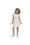 Girls Elegant Green/Gold Jacquard & Tulle Party Dress