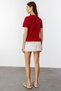 Women's T-Shirt Short Sleeve Organic Cotton Crew Neck Crop T-Shirt Women-T-Shirt - 5