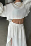 100% Cotton Muslin Bat Sleeve Blouse-Long Skirt Bohemian Two Piece Set - 5