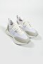 Desliz White Skin-Stretch Women's Sneakers - 4