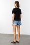 Women's T-Shirt Short Sleeve Organic Cotton Crew Neck Crop T-Shirt Women-T-Shirt - 5