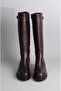 Seç 1013 Genuine Leather Women's Riding Boots Brown - 2