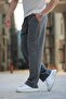 Anthracite Adjustable Waist Relaxed Cut Men's Trousers E6564 - 4