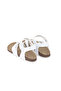 Unisex Buckle White Anatomical Sole Sandals - 5