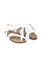 Unisex Buckle White Anatomical Sole Sandals - 4