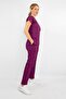 Unisex Light Plum Stretch Fabric Nurse Doctor Uniform Scrubs