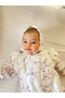 Woven Floral Romper and Hat 100% Cotton Newborn - 3