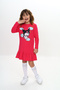 Girl's Dress Kuromi Printed Long Sleeve Skirt with Ruffles - 3
