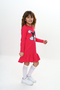 Girl's Dress Kuromi Printed Long Sleeve Skirt with Ruffles - 7