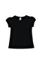Black Basic Baby Girl Snap Neck Watermelon Sleeve T-Shirt - 2