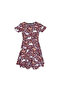 Lazy Cat Girl's Patterned Short Sleeve Dress - 3