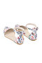 Genuine Leather Women's Ankle Strap Colorful Sandals - 5