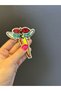 8X7 cm Zircon Stone Embroidered Arma Sewing Applique - 2