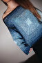 Blue Knitted Sweater - 3
