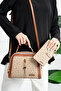 Monogram Printed Women's Shoulder Bag
