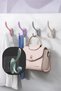 Colorful Easy to Assemble Wall Mountable 3-Piece Bathroom Home Hanger Shn-1080 Multi-Color Hanger Set Easy to Assemble - 2