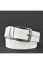 100% Genuine Buffalo Leather Jeans White Belt 4 Years Warranty